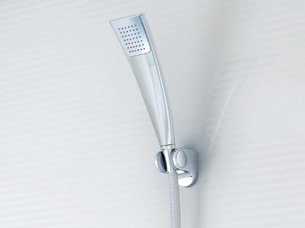 Bathing-wash room.  [Air-in shower head] Shower head for water saving with a grain of air. Your skin is also a big satisfaction at the massive plenty of bathing comfort. Even while reducing the amount of water by the force of the captured air, It has enabled a comfortable bathing comfort.