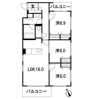 Floor: 3LDK, occupied area: 80.39 sq m, Price: 64,800,000 yen, now on sale