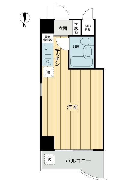 Floor plan. Price 9.9 million yen, Occupied area 20.19 sq m , Balcony area 3.51 sq m 1R Occupied area 20.19 sq m