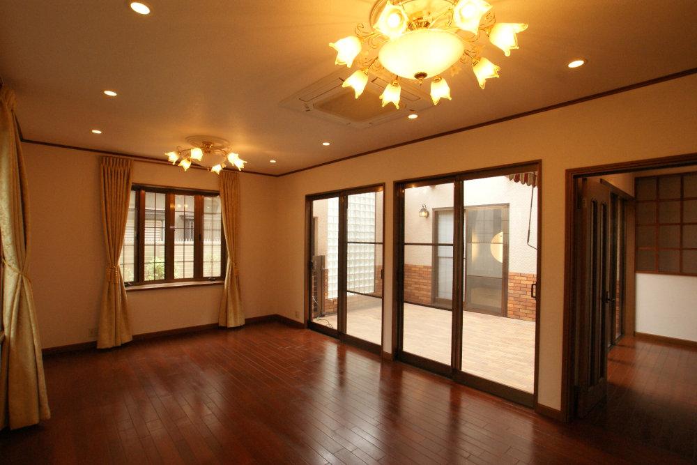 Living. Living is located spacious 22 Pledge. It is a wonderful space that led to the patio.
