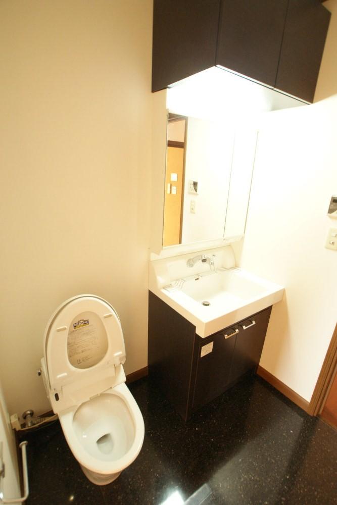 Toilet. It will be in the toilet. It will washbasin.
