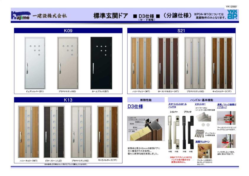 Other Equipment. Entrance door You can choose from among 19 different. Key card / Seal key is becoming standard equipment. 