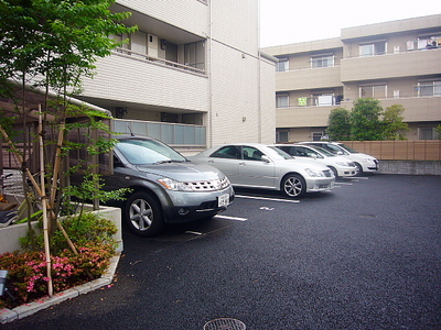 Parking lot. There in the monthly parking site