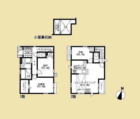 Floor plan. (5 Building), Price 51,900,000 yen, 3LDK, Land area 88.3 sq m , Building area 81.56 sq m