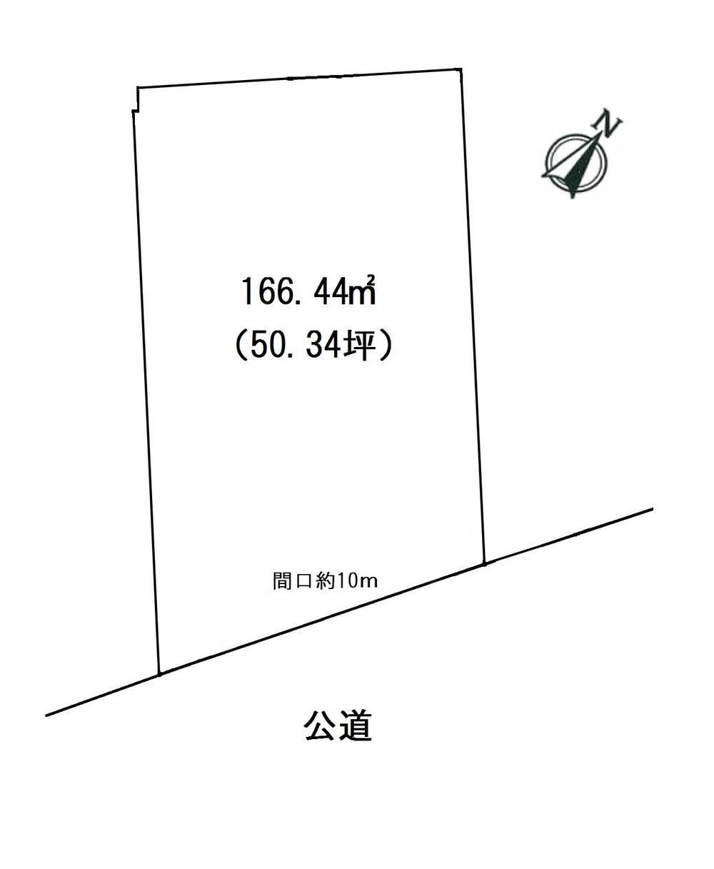Compartment figure. Land price 86,600,000 yen, Land area 166.44 sq m
