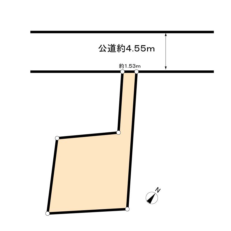 Compartment figure. Land price 45 million yen, Land area 156.39 sq m