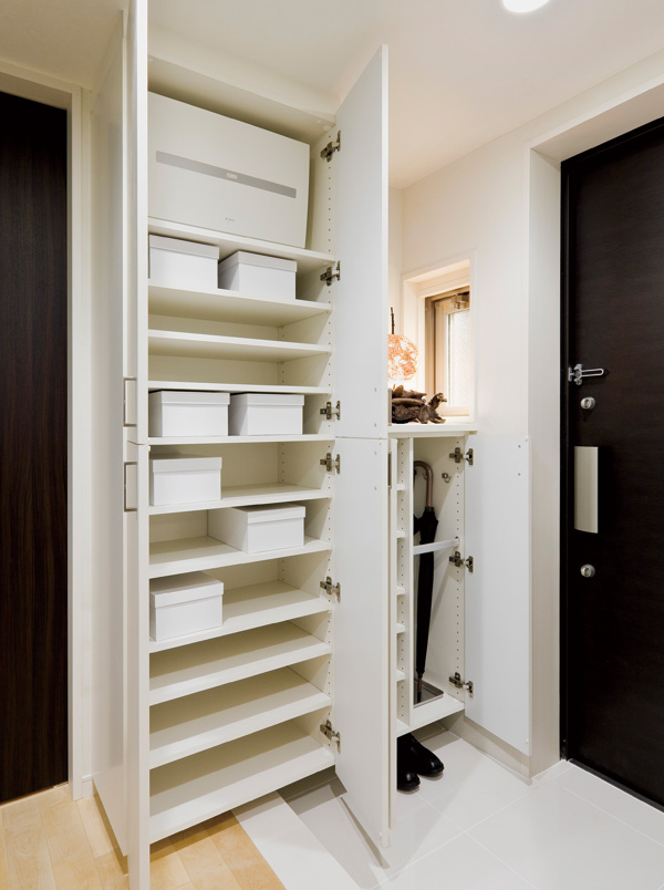 Other.  [Entrance storage] Entrance storage to be neat clean up, such as umbrella and shoes.