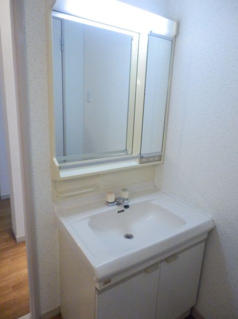 Washroom. With separate wash basin