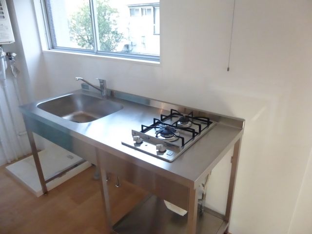 Kitchen. Stylish kitchen. Gas stove 2-neck. 