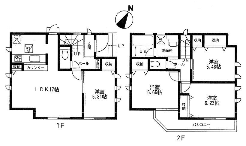 Floor plan. Honan to elementary school 370m