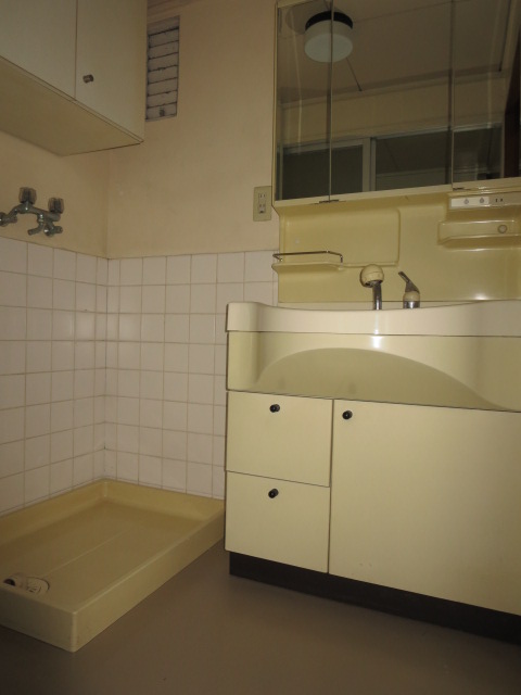 Washroom. Wash basin ・ Laundry Area ・ Hanging cupboard storage Yes