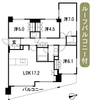Floor: 4LDK + Wic, the occupied area: 87.62 sq m, price: 73 million yen, currently on sale