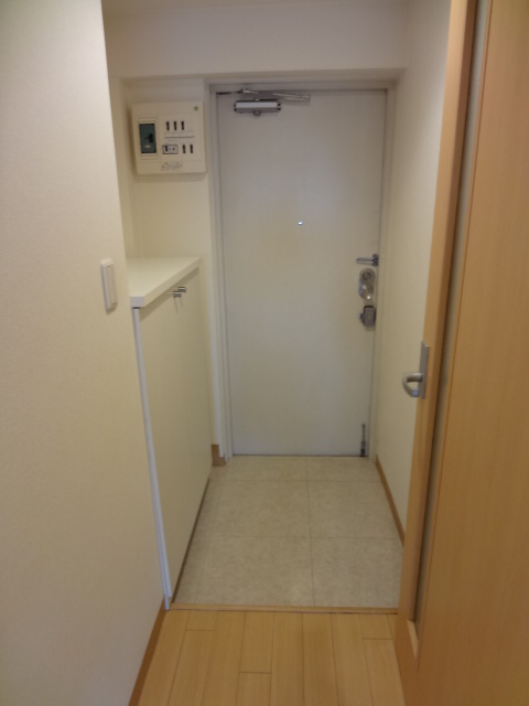 Entrance. Spread of the entrance and a shoe box!