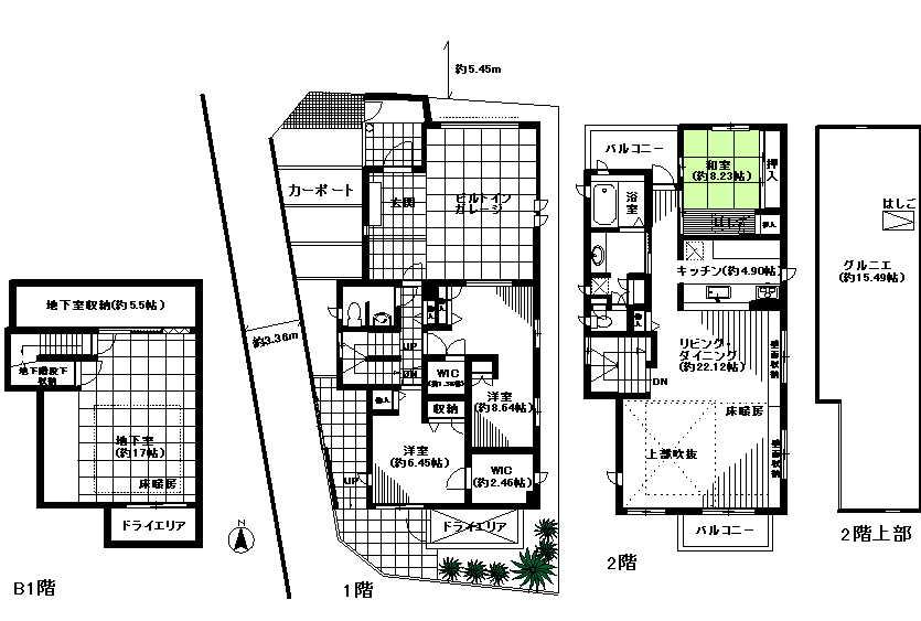 Floor plan. 129 million yen, 4LDK, Land area 138.29 sq m , Building area 190.87 sq m