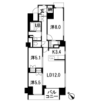 Floor: 3LDK + N + WIC, the occupied area: 80.11 sq m, Price: TBD