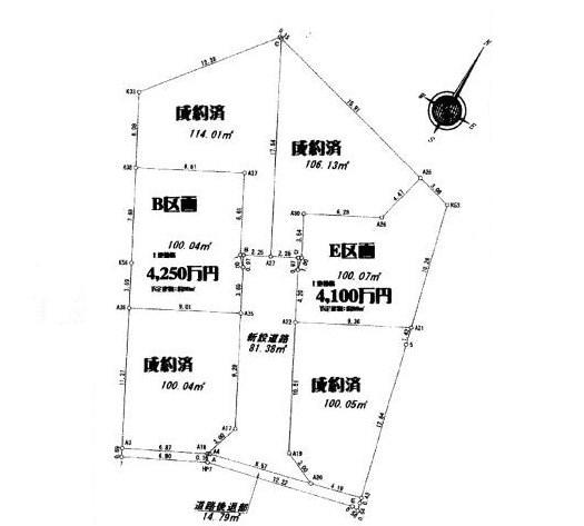 Compartment figure. Land price 41 million yen, Land area 100.04 sq m compartment view