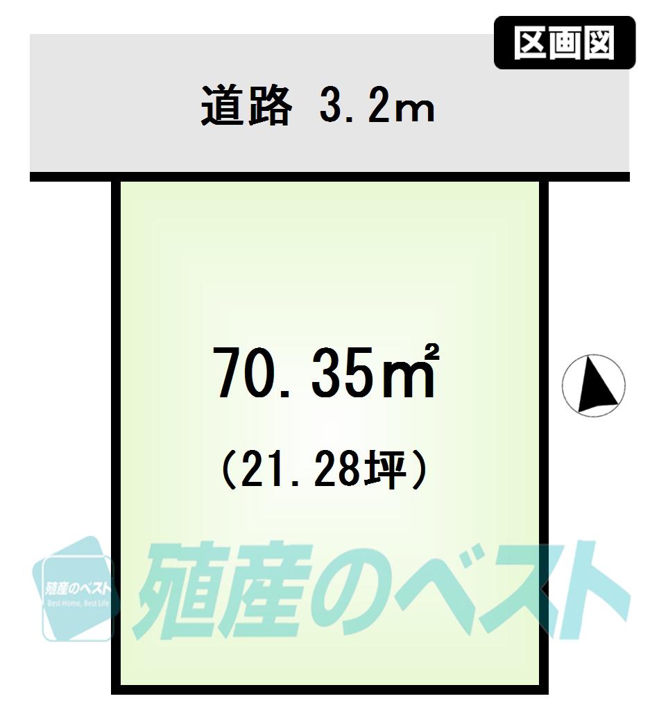 Compartment figure. Land price 39,800,000 yen, Land area 70.35 sq m clean shaping land. 