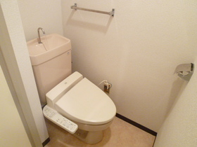 Toilet. The same type separate room photo [Cleaning function with toilet seat]