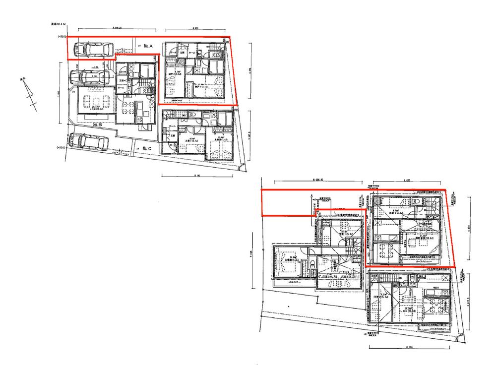 Building plan example (floor plan). A compartment Building plan