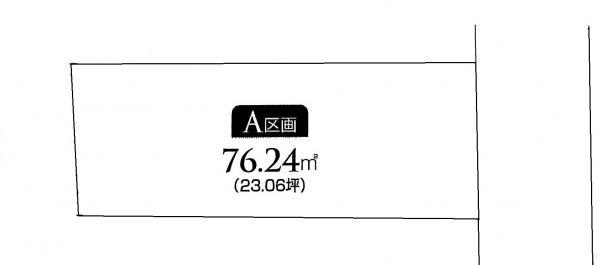 Compartment figure. Land price 37,800,000 yen, Land area 76.24 sq m