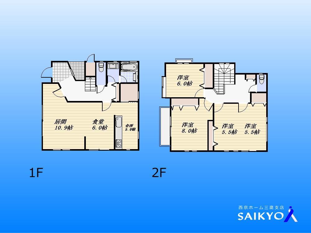 Floor plan. 64,800,000 yen, 3LDK, Land area 131.26 sq m , Building area 118.99 sq m floor plan