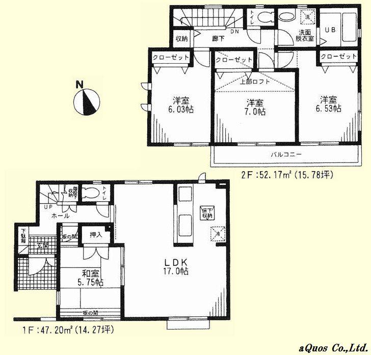 Floor plan. 68,800,000 yen, 4LDK, Land area 102.19 sq m , Building area 99.37 sq m