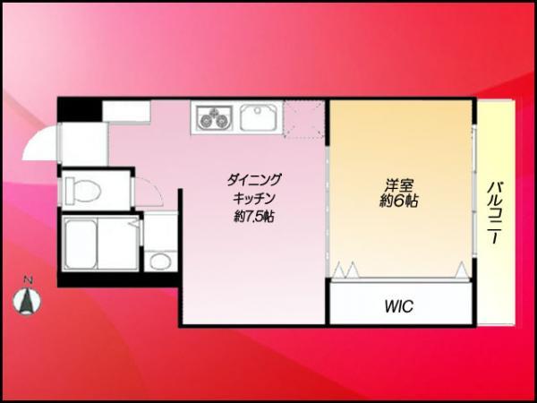 Floor plan. 1LDK, Price 14.8 million yen, Occupied area 35.55 sq m , Balcony area 4.05 sq m