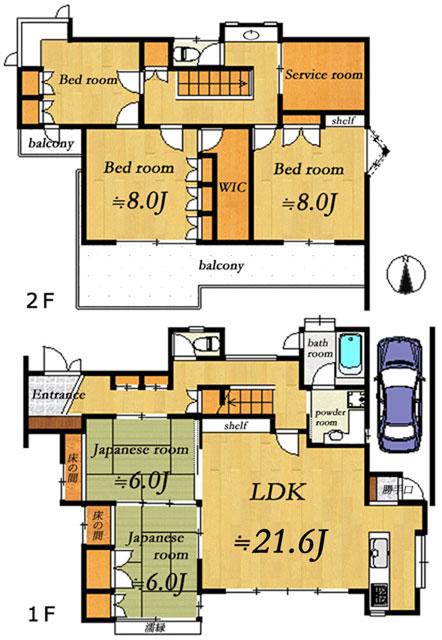 Floor plan. 74,950,000 yen, 5LDK + S (storeroom), Land area 145 sq m , Building area 145.11 sq m