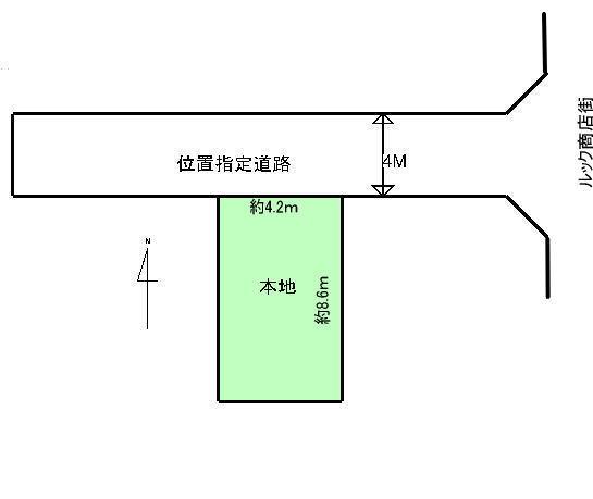 Compartment figure. Land price 32,800,000 yen, Land area 36.18 sq m