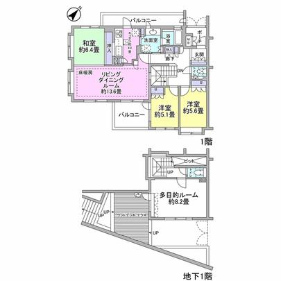 Floor plan. (Floor plan) ◇ proprietary area of ​​about 104.43 sq m (about 31 square meters)