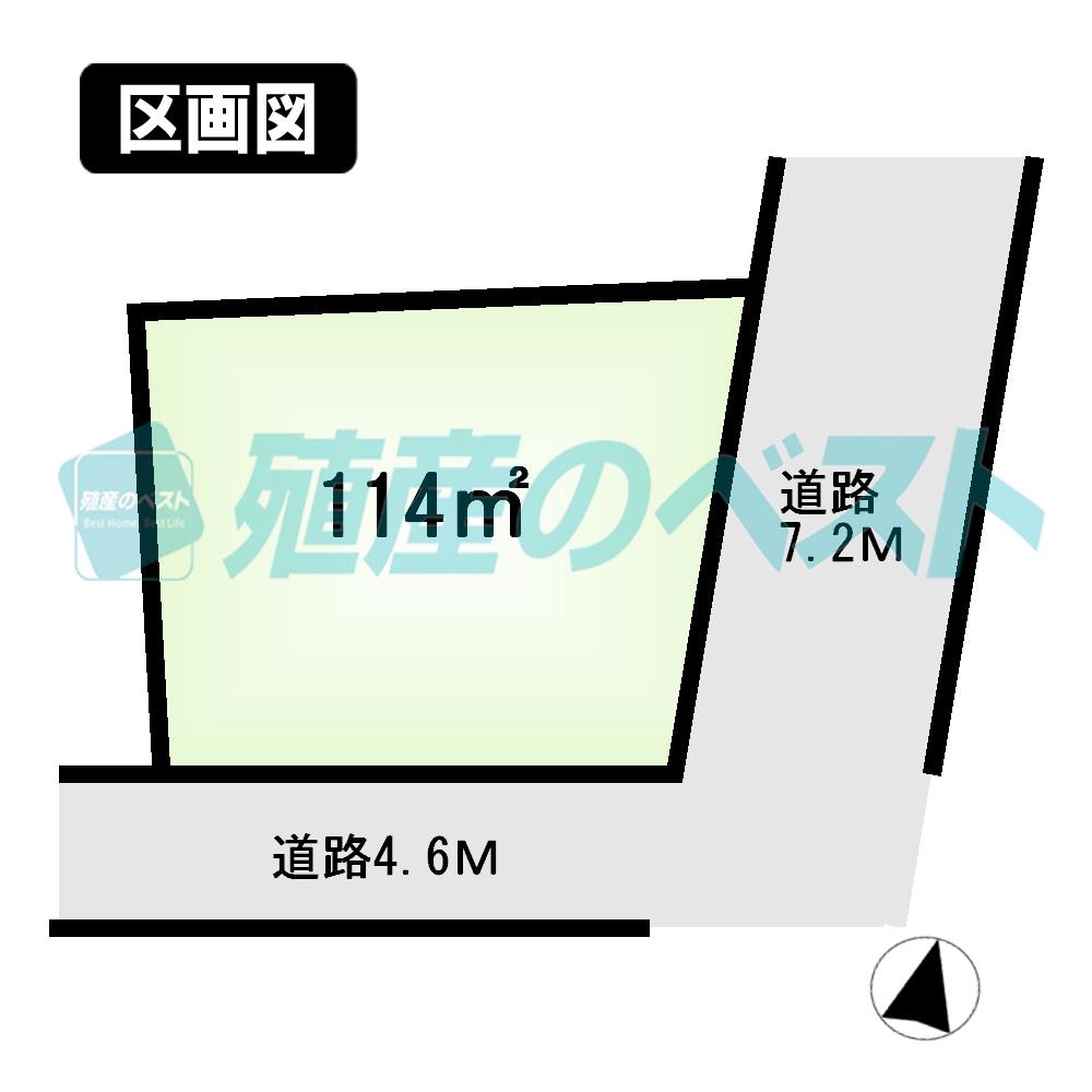 Compartment figure. Land price 48,270,000 yen, Land area 114 sq m