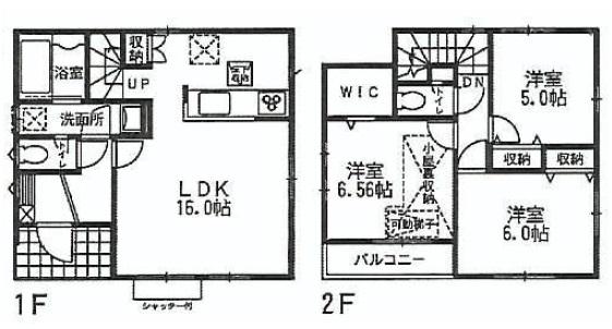 Floor plan. (3 Building), Price 54,500,000 yen, 3LDK, Land area 88.15 sq m , Building area 81.66 sq m