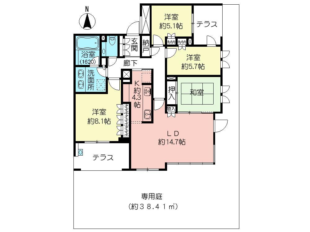 Floor plan. 4LDK + S (storeroom), Price 115 million yen, Footprint 100.18 sq m