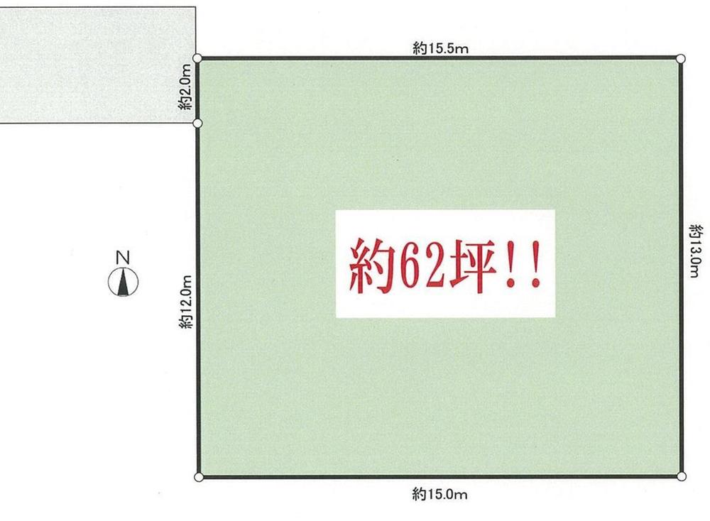 Compartment figure. Land price 85 million yen, Land area 206.67 sq m