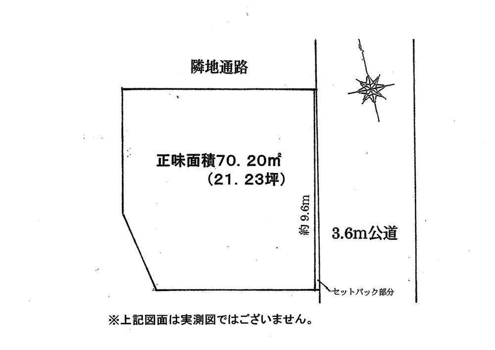 Compartment figure. Land price 36,800,000 yen, Land area 70.2 sq m