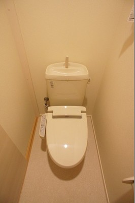 Toilet. Is a toilet with a clean feeling in white was the keynote space