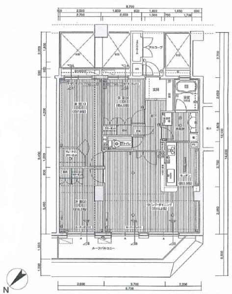 Floor plan. 3LDK, Price 37,800,000 yen, Footprint 83.4 sq m