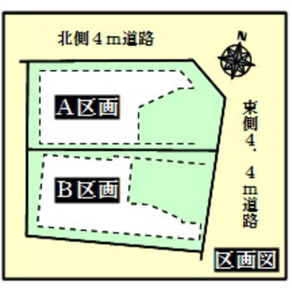 Compartment figure. Land price 19.3 million yen, Land area 43.17 sq m all two-compartment
