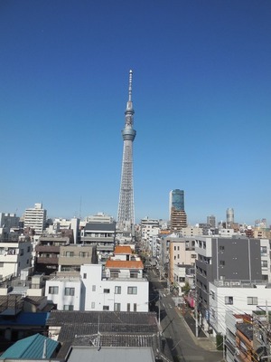 View. Sky tree is visible from common areas. 