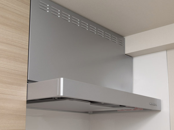 Kitchen.  [Non-filter range hood] Because the non-filter, Only oil dirt also wipe whip, You can easily clean.