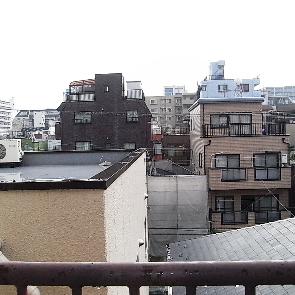 View. Sumida River area from the north balcony, Fireworks can be seen