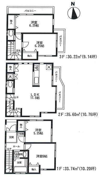 Floor plan. 38,800,000 yen, 4LDK, Land area 60.17 sq m , Building area 99.56 sq m