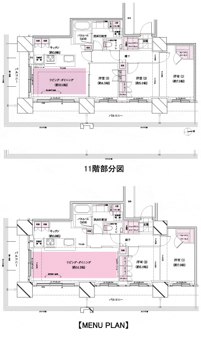 Floor: 3LDK + WIC + SIC, the occupied area: 72.91 sq m, Price: TBD