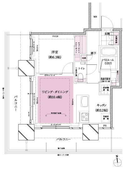 Floor: 1LDK + WIC, the occupied area: 48.64 sq m, Price: TBD