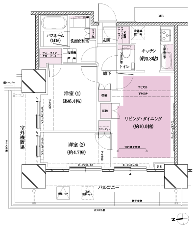 Floor: 2LDK + WIC + SIC, the occupied area: 55.55 sq m, Price: TBD