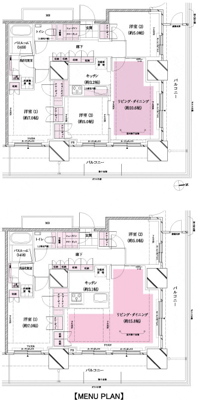 Floor: 3LDK + WIC + SIC, the occupied area: 74.07 sq m, Price: TBD