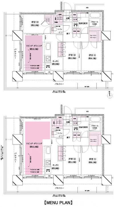 Floor: 3LDK + 2WIC + SIC, the occupied area: 74.07 sq m, Price: 59,086,000 yen, now on sale