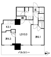 Floor: 2LDK + N + WIC + SIC, the occupied area: 55.87 sq m, Price: 41,941,000 yen, now on sale