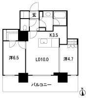 Floor: 2LDK + WIC + SIC, the occupied area: 57.41 sq m, Price: 47,896,000 yen, now on sale