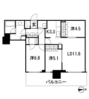 Floor: 3LDK + WIC + SIC, the occupied area: 74.07 sq m, Price: 53,944,000 yen, now on sale